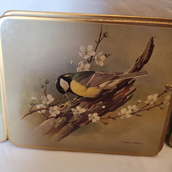 Basil Ede Rare/Vintage Bird Cork Coasters - Picture 6 of 9